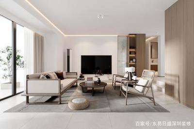 深圳装修:295㎡公园大地极简+新中式,年轻人都爱的设计